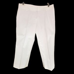 KENAR SIZE 2 WHITE CAPRI DRESS PANTS.